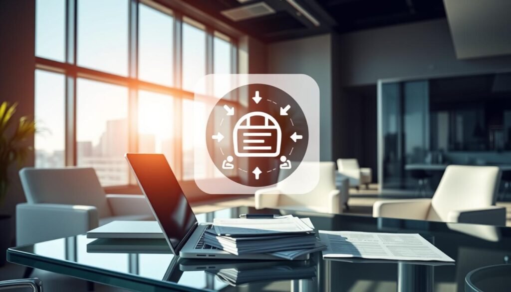 A modern office workspace with sleek, minimalist furniture and ample natural lighting streaming through large windows. In the foreground, a laptop and financial documents are arranged neatly on a glass desk, conveying the convenience and accessibility of a small loan. In the middle ground, a stylized icon or infographic illustrates the key advantages of a small loan, such as lower interest rates, flexible repayment terms, and quick approval. The background features a city skyline, suggesting the broader financial landscape and opportunities enabled by small loans. The overall tone is professional, clean, and inviting, reflecting the benefits of a small loan product. A modern office workspace with sleek, minimalist furniture and ample natural lighting streaming through large windows. In the foreground, a laptop and financial documents are arranged neatly on a glass desk, conveying the convenience and accessibility of a small loan. In the middle ground, a stylized icon or infographic illustrates the key advantages of a small loan, such as lower interest rates, flexible repayment terms, and quick approval. The background features a city skyline, suggesting the broader financial landscape and opportunities enabled by small loans. The overall tone is professional, clean, and inviting, reflecting the benefits of a small loan product.
